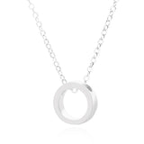 Ring Geometric Necklace Stainless Steel Couple Jewelry Necklace