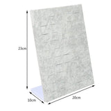 Velvet Gray Ring Jewelry Display Stand Organizer Box Storage