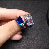 925 Silver Ring with Zircon Gemstone for Wedding Party
