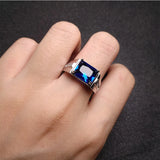 925 Silver Ring with Zircon Gemstone for Wedding Party