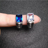 925 Silver Ring with Zircon Gemstone for Wedding Party