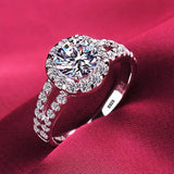 Tibetan Silver Wedding Bands Boho Cubic Zircon Ring