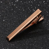 Ripple Crystal Metal Tie Clip for Men's Business Wedding Party Gentleman