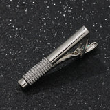 Ripple Crystal Metal Tie Clip for Men's Business Wedding Party Gentleman