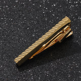 Ripple Crystal Metal Tie Clip for Men's Business Wedding Party Gentleman
