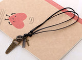 Rock Men Leather Necklace Vintage Saw Cross Pendants Statement Long Rope Chain