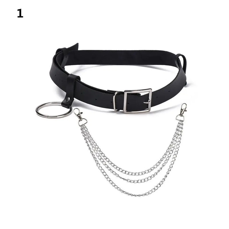 Rock Punk Hip Hop Metal Body Jewelry Waist Chain Belly Necklace Tassel Belt