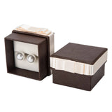 Romantic Earring Ring Display Jewelry Box with Bowknot