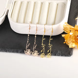 Personalized Constellation Flower Drop Earrings