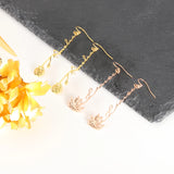 Personalized Constellation Flower Drop Earrings