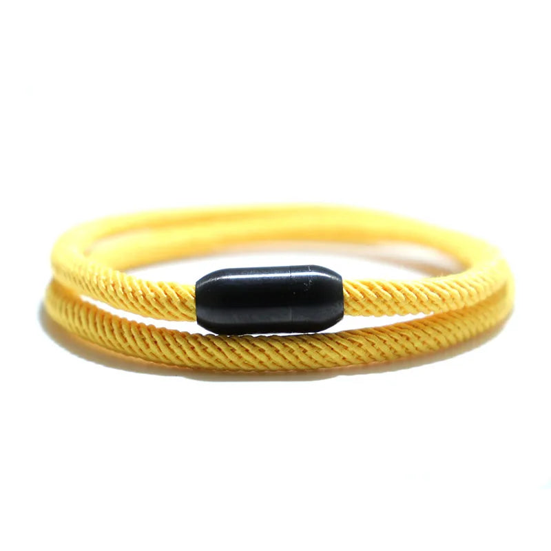 Men's Rope Bracelet Magnetic Stainless Steel Accessory Gift for Him