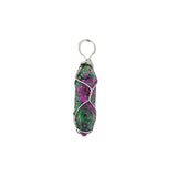 Rose Crystal Quartz Healing Pendant for Jewelry Making