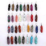 Rose Crystal Quartz Healing Pendant for Jewelry Making