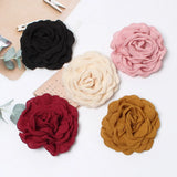 Rose Flowers Fabric Hair Clips For Women Girls Poppy Large Floral Hairpin