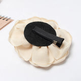 Rose Flowers Fabric Hair Clips For Women Girls Poppy Large Floral Hairpin
