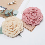 Rose Flowers Fabric Hair Clips For Women Girls Poppy Large Floral Hairpin