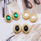 Rose Rhinestone Clip Earrings, No Ear Holes, Party Jewelry