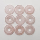 Rose Quartz 30mm Stone Beads Lot for DIY Jewelry Making Charms Accessories