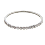 Arrow Shape CZ Pave Brass Bangle Bracelets Women Cuff Jewelry
