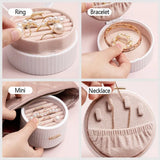 Portable Jewelry Box Travel Jewelry Case Earrings Ring Display Storage Box