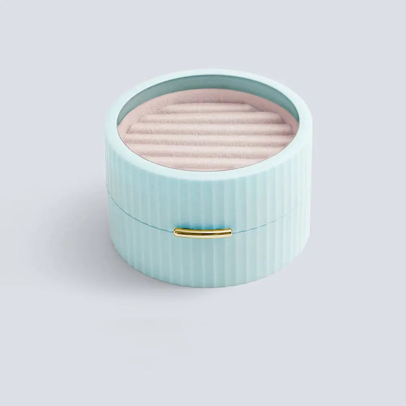 Portable Jewelry Box Travel Jewelry Case Earrings Ring Display Storage Box