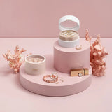 Portable Jewelry Box Travel Jewelry Case Earrings Ring Display Storage Box