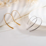 Stainless Steel Hoop Earrings for Women Silver/Gold Jewelry Gift