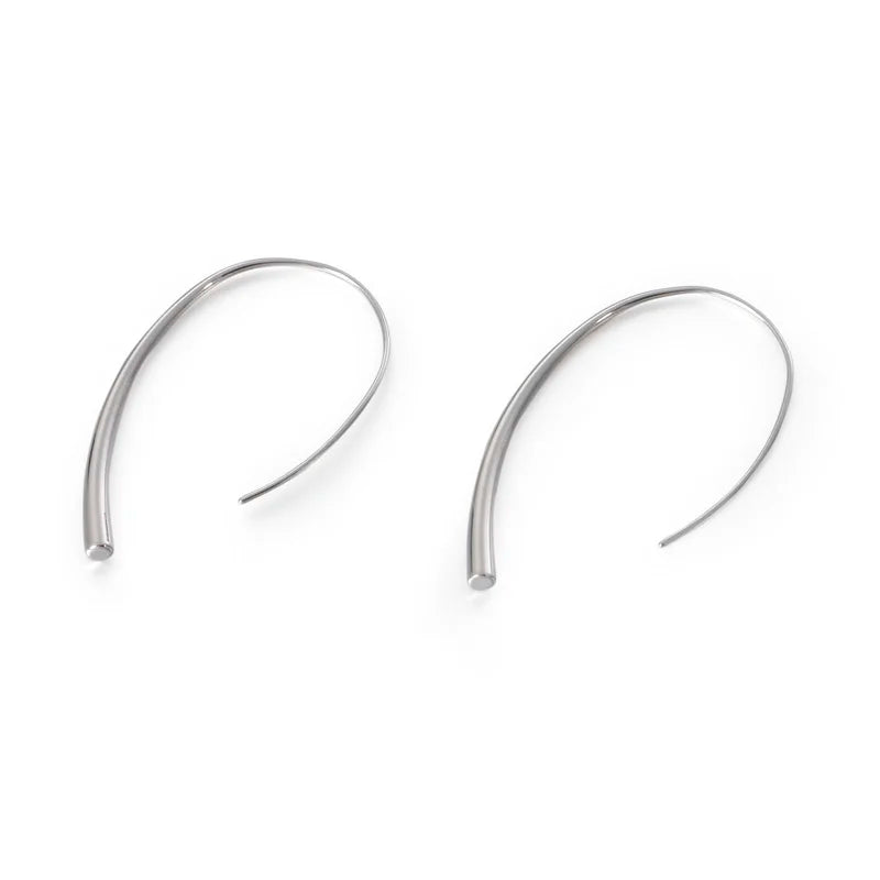 Stainless Steel Hoop Earrings for Women Silver/Gold Jewelry Gift