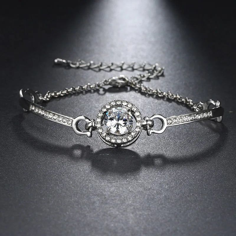 Zircon Bracelet Women Chain Crystal Charm Bracelet Gift Jewelry