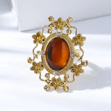 Rhinestone Tie Buckle Hoop for Men's Shirts