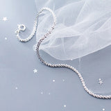S925 Silver Bracelet Woman Party Sweet Jewelry Daily Accessories