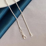 S925 Silver 1MM/2MM/3MM Snake Chain Necklace for Women Men