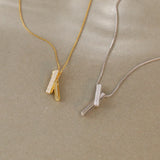 S925 Box Chain Clip Cross Pendant Necklace Women