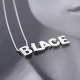 S925 Sterling Silver Alphabet Pendant DIY Necklace