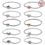 S925 Sterling Silver Snake Bone Bracelet for Women's Charm Jewelry