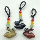 Zodiac Rabbit Sandalwood Keychain Pendant Hand-Knitted Car Bag Chain