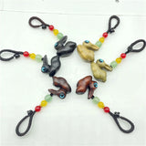 Zodiac Rabbit Sandalwood Keychain Pendant Hand-Knitted Car Bag Chain