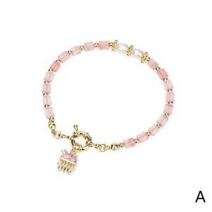 Sea Bracelets Winter Style Octopus Jellyfish Micro-Inlaid Zircon Pendent