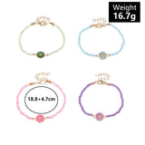 Bohemian Enamel Daisy Bracelet Colorful Beaded Bangle