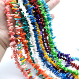 Coral Stone Beaded Chain for DIY Jewelry Making