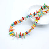 Coral Stone Beaded Chain for DIY Jewelry Making