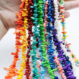 Coral Stone Beaded Chain for DIY Jewelry Making