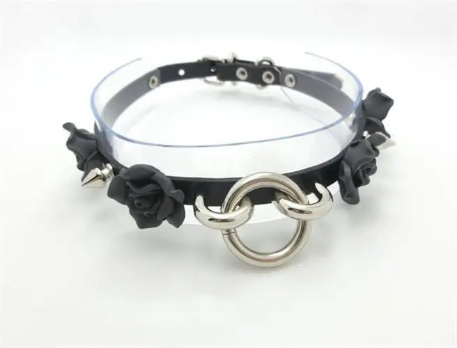 Sexy Clear Rivets O-Round Collar Choker Necklace