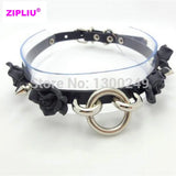 Sexy Clear Rivets O-Round Collar Choker Necklace