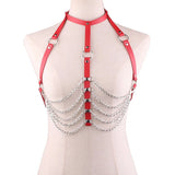 Harajuku Holographic Choker Harness Punk Collar Belt Necklace