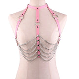 Harajuku Holographic Choker Harness Punk Collar Belt Necklace