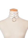 Harajuku Rock Collar Stud Rivets Choker Necklace