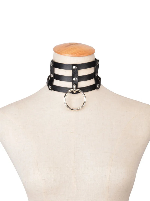 Harajuku Rock Collar Stud Rivets Choker Necklace