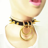 Harajuku Punk Choker Necklace with Rivets