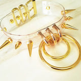 Sexy Harajuku punk two layer Choker Necklace Rivets Necklace